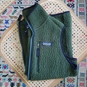 Patagonia Nomad Green Retro Pile fleece vest